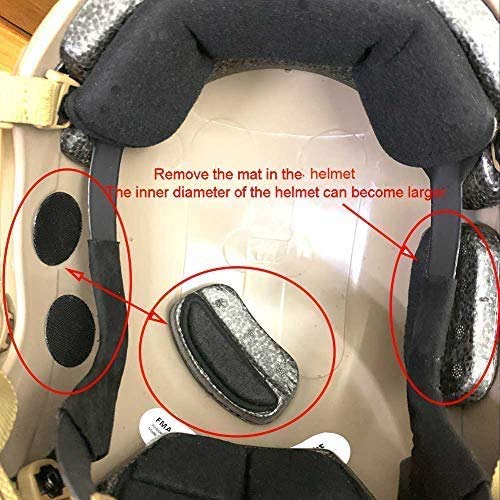 ATAIRSOFT Adjustable Maritime Helmet ABS for Airsoft Paintball(Black,M/L)