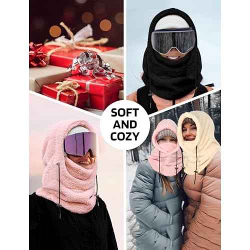 Balaclava Face Mask for Women Men Winter Hat Neck Windproof Fleece Ski Mask Warm Face Cover Scarf