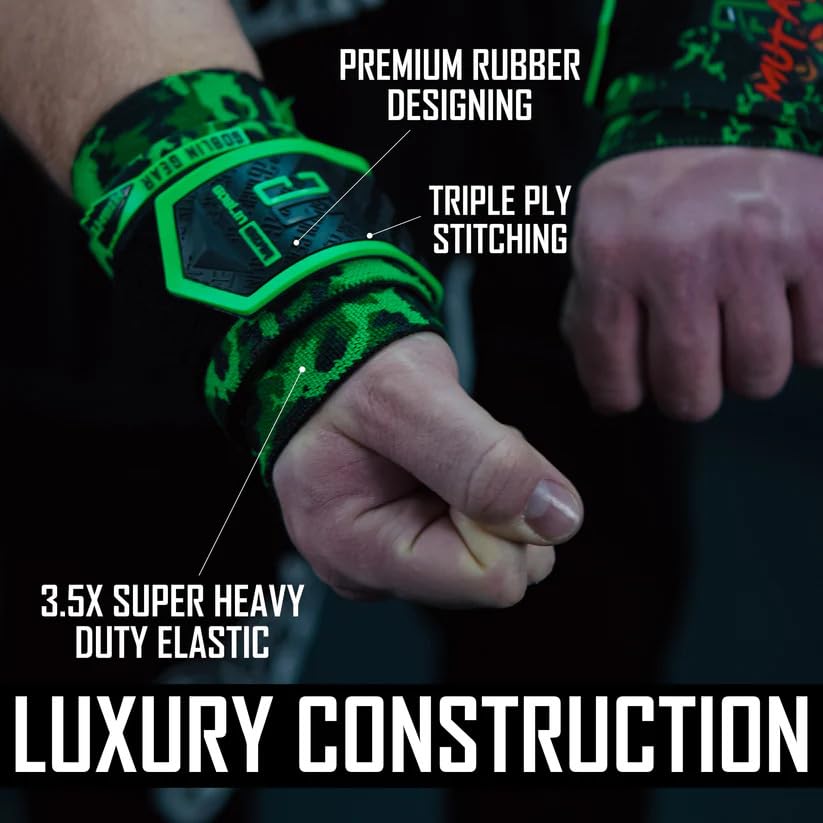 26" Super Heavy-Duty Wrist Wraps for Weightlifting | 3.5X Maximum Wrist Support for Powerlifting & Gym | Weight Lifting Wrist Wraps for Bodybuilding & Joint Support | Wrist Braces for Men & Women