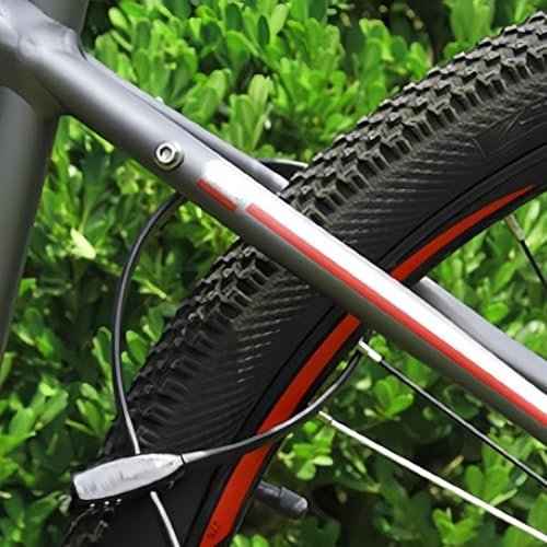 2 Pack Adjustable Zip Tie Lock with 3-Digit Combination for Helmet, Bike Rack, Motorcycle, Skateboard, Luggage, Skis, French Door, Stroller & Cabinet, Lightweight Bicycle Lock