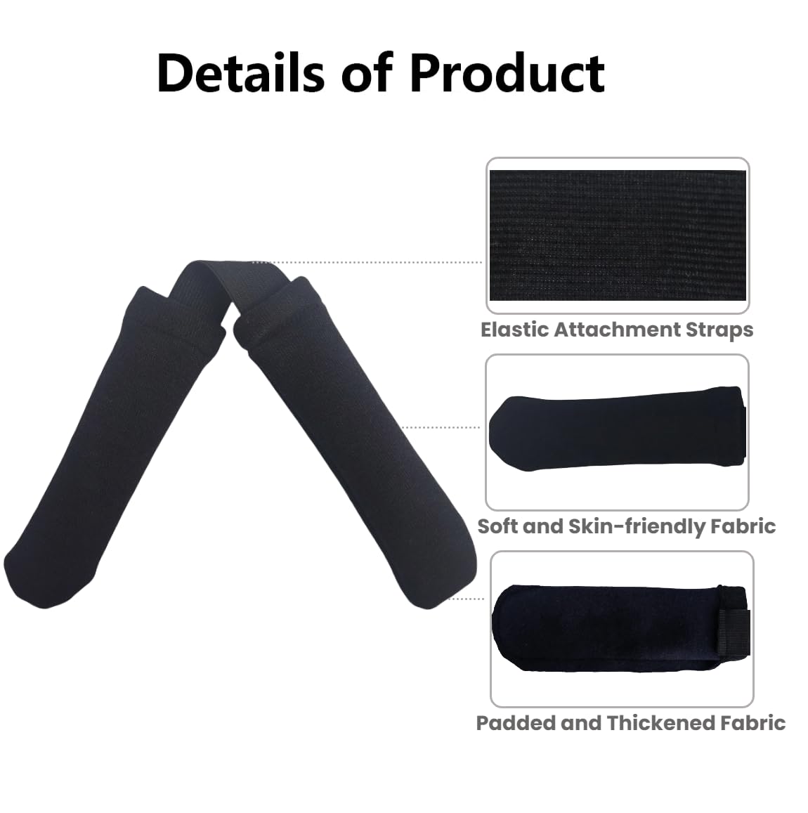 2Pcs Thickened Rowing Machine Handles Cover, Fits Most Rowing Machine, Non-Slip & Breathable Handle Cover(Black)