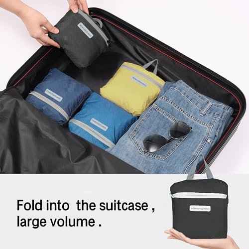 35L Foldable Waterproof Backpack For Outdoor Sports Travel Inside Wet Clothes Compartment Packable For Multiple