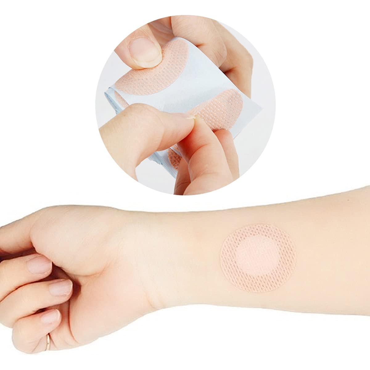 2XK-NOV Nipple cover for runners - Value Pack (100 Pieces), Disposable Running Nipple Covers Stickers for Men - 3.5cm Anti-Chafing Nipple Patch - Men Nipple Hider - Beige