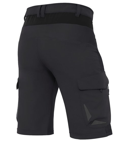 XKTTAC Men's Outdoor Quick Dry Lightweight Stretch Cargo Shorts for Hiking, Tactical, Casual, Fishing, Golf, Camping, Travel with 6 Pockets (Black, X-Large)