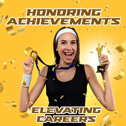 Bedwina Gold Trophy Award Mini Trophies Bulk - (Pack of 12) 6 Inch Tall Plastic Golden Statue Award, Party Themed Decorations, Winners or Appreciation Gifts Game Prizes for Adults & Kids