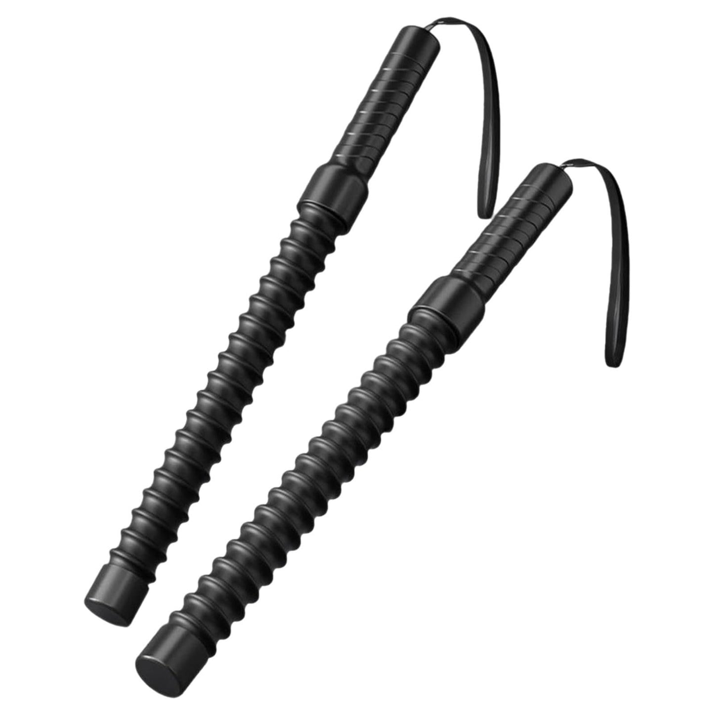 2-Pack Battle Rope & Ropeless Fitness Sticks Set - Dual Spring Resistance Training Cords for Full Body Workout, Home Gym Equipment for Men/Women Strength Conditioning (Rope)