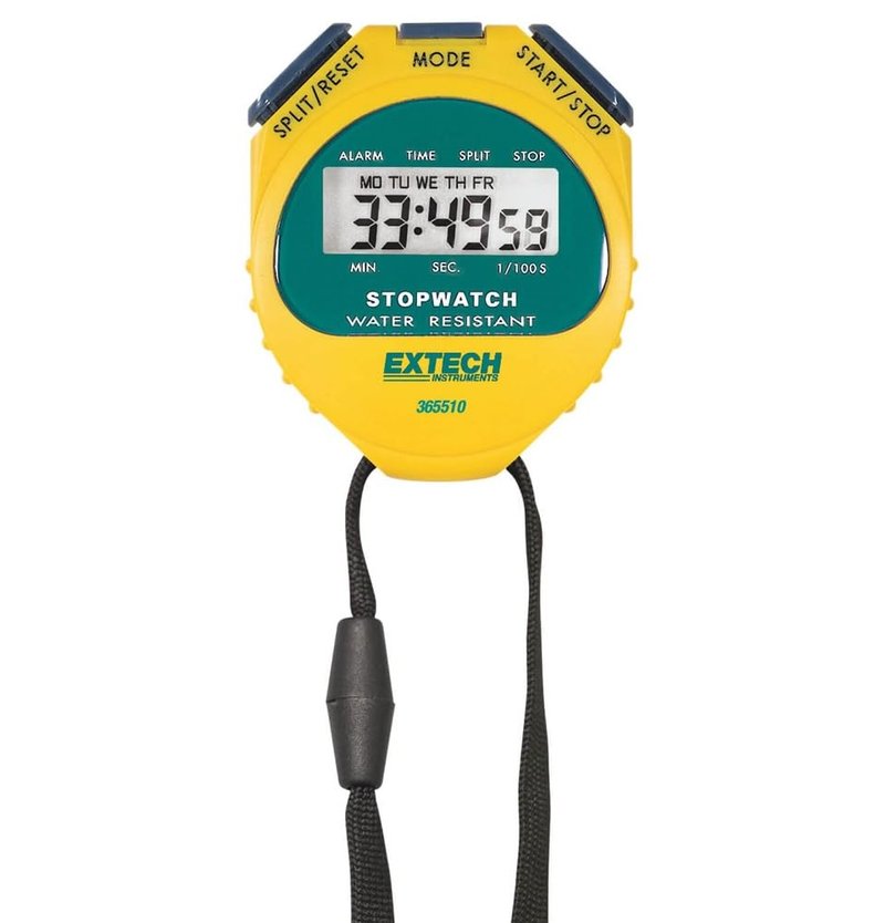 Extech 365510 Stopwatch/Clock, Yellow