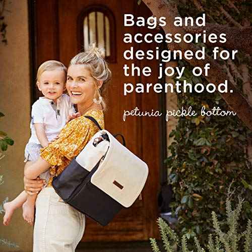 Petunia Pickle Bottom Pivot Backpack, Multiple Carrying Options, Insulated Pockets, Modern Silhouette, Roomy Interior, Indigo/Blush