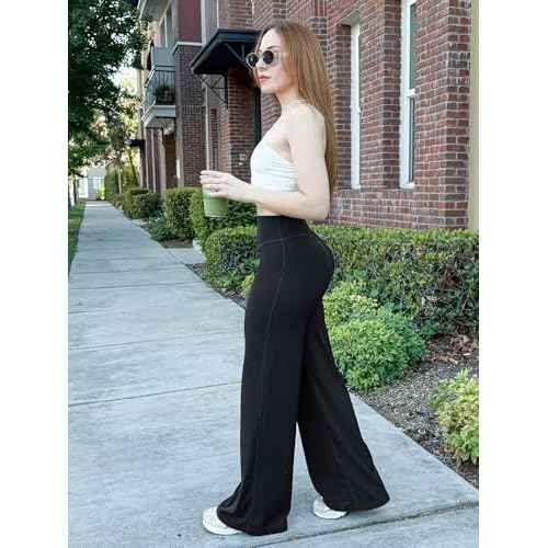 YEOREO Workout Leggings Womens No Front Seam Straight Leggings 29" / 31.5" / 33" High Waist Buttery Eddiy Gym Yoga Pants