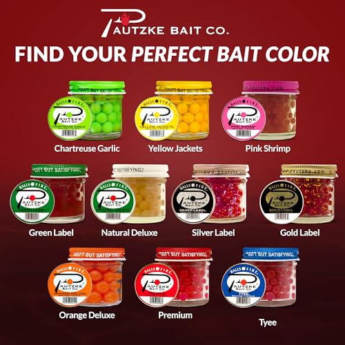 Fishing Bait Set of 5 Salmon Egg Baits - Natural Fish Eggs for Trout & Salmon