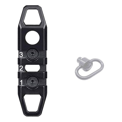 West Lake Keymod Picatinny Rail Sections, 3-Slot 7-Slot 11-Slot, Solid Aluminum Single Dual Keymod MLOCK Compatible Multi-Functional Rails (Black)