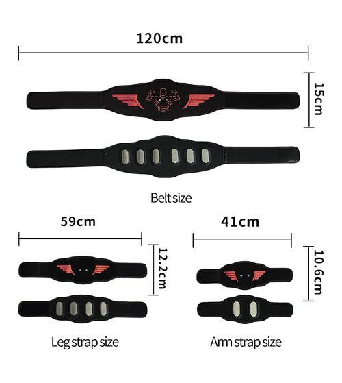 ABS Stimulator, Fitness Belt, Powered Wireless Muscle Stimulator for Gym & Home Use, for Muscle Conditioning