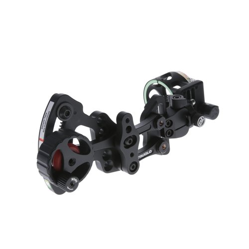 TruGlo Range Rover М4 4-Pin Highly-Visible Micro-Adjustable Archery Hunting Bow Sight - Adjustable Quiver Mount Included - Right-Handed