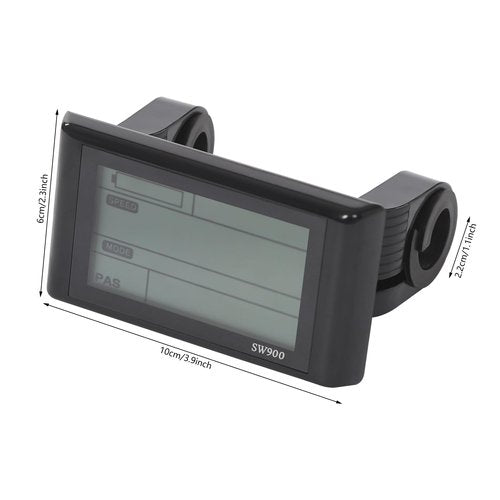Electric Bike LCD Display,36V 48V 52V 60V 72V SW900 E Bike Display Meter Control Panel Waterproof Connector Kit for Electric Bicycle Scooter Modification