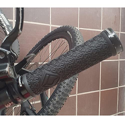 Corki Mountain Bike Grips,Double Lock on Locking Bicycle Handlebar Grips for MTB,Downhill