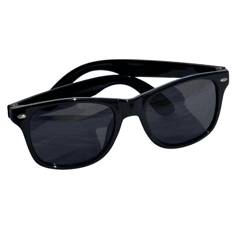 Thacher's Nook Kids Sunglasses Black Vintage Shades for Children Boys & Girls with UV400 Protection (Ages 3-10)
