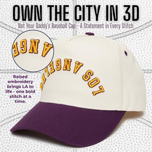 Funky Junque Upside Down City Trucker Hat for Men and Women ? Unisex 3D Embroidered Gameday Baseball Cap, Retro Snapback Hats