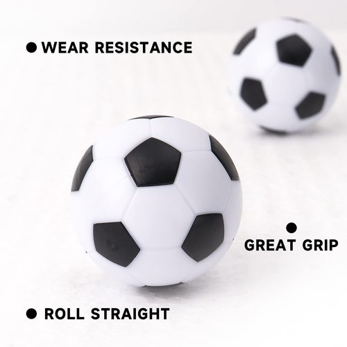 GSE Games & Sports Expert 12-Pack Foosball Table Replacement Balls, 36mm(1.42") Tabletop Soccer Football Balls for Foosball Table Accessories (White)