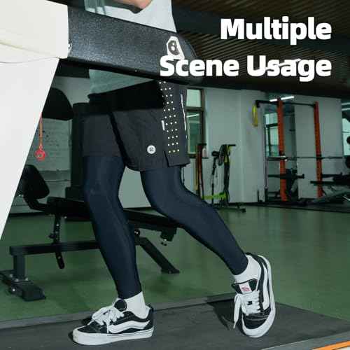 ROCKBROS Cycling Leg Warmers Winter Thermal Full Compression Leg sleeves for Men Women Running Basketball Football