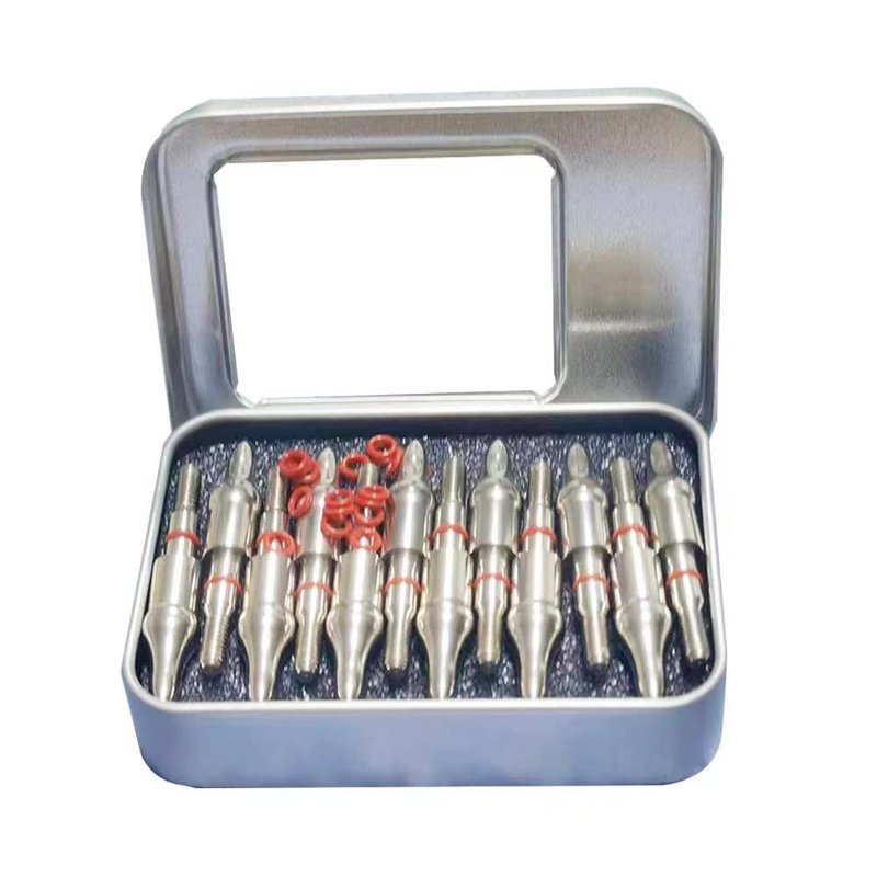 Field Points arrowheads 150 Grains Archery Field Points, 5/16" Stainless Steel Screw in Archery Field Tips and Broadheads (1 Dozen 12 PCS)