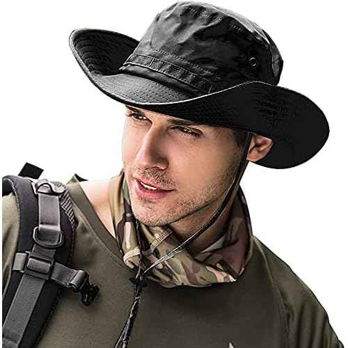Sun Hats for Men Women Bucket Hat UPF 50+ Boonie Hat Foldable UV Protection Hiking Beach Fishing Summer Safari