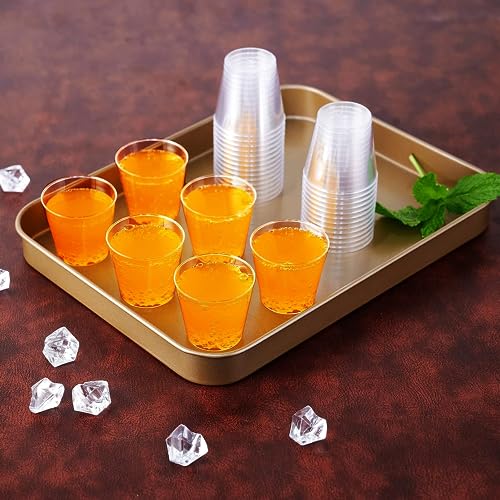 JOLLY PARTY 2oz Disposable Plastic Shot Glasses - Pack of 500, Clear