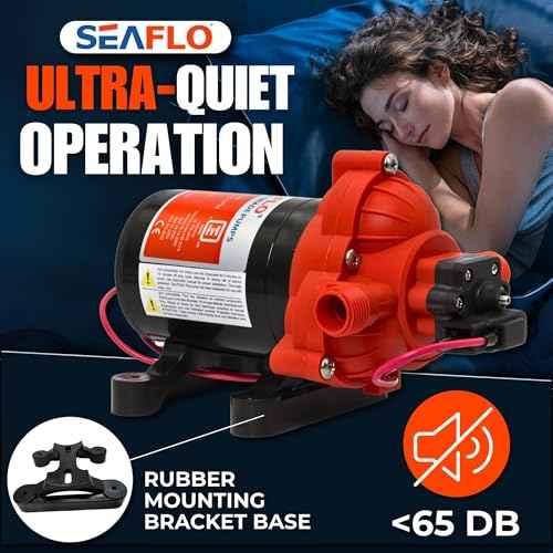 SEAFLO 33 Series 12V DC RV/Camper/Boat/Off-Grid Fresh Water Pressure Pump ?12V, 3.0 GPM, 45 PSI, On Demand Self-Priming, Built-In Pressure Switch - NSF, CE & Rohs Certified, UL Listed, 4-Year Warranty