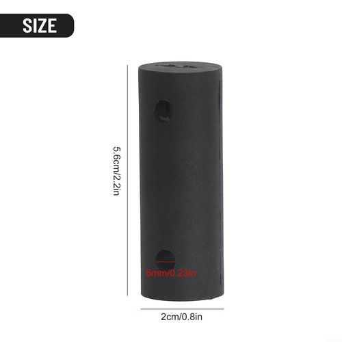 Windsurfing Rubber Mast Foot Tendon Joint Replacement, 23g/Pair, Black, 5.6x2cm with 6mm Hole for Surfing Sail Accessories,Windsurf Bushing