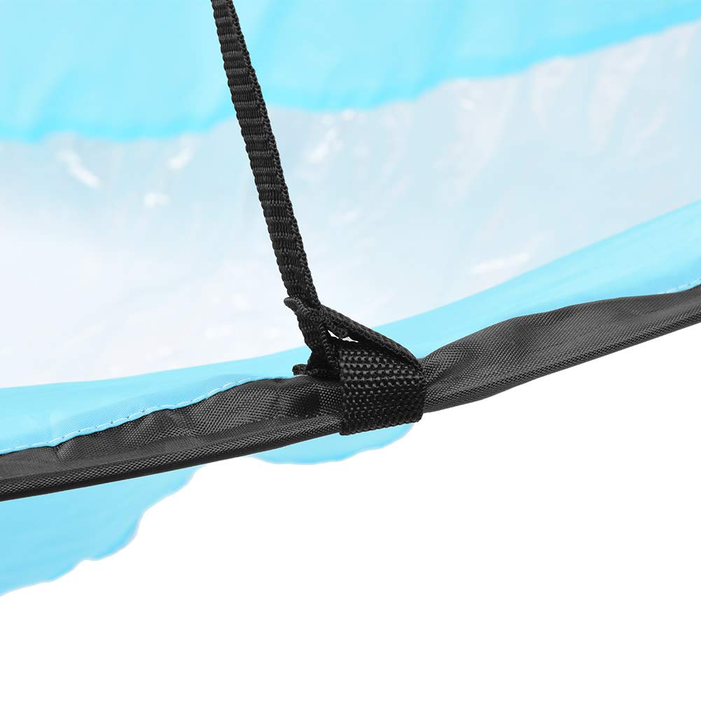 kayak sail kit,108cm per Portable Folding Downwind Wind Paddle Board Kayak Sail Sailboat for Kayak Canoe Boat accessories (Lake Blue)