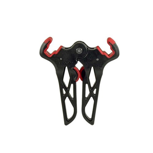 TRUGLO Bow Jack Folding Bow Stand, Mini Wide , Black