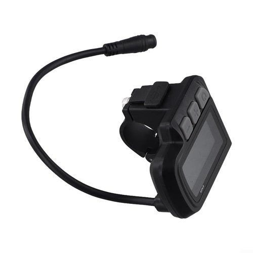 Electric Bike LCD Display, E-Bike Display 24V 36V 48V Display Meter Control Panel with 6 Pins Waterproof Interface Cable for Electric Bike Scooter Modification