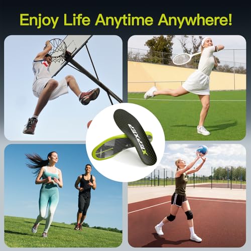 Carbon Fiber Insole Shoe Inserts for Men Women 11-11.5 & 12-12.5 - 294mm Performance