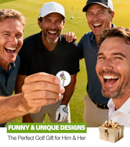Ugotit Magnetic Golf Ball Marker with Hat Clip - 3 Pack