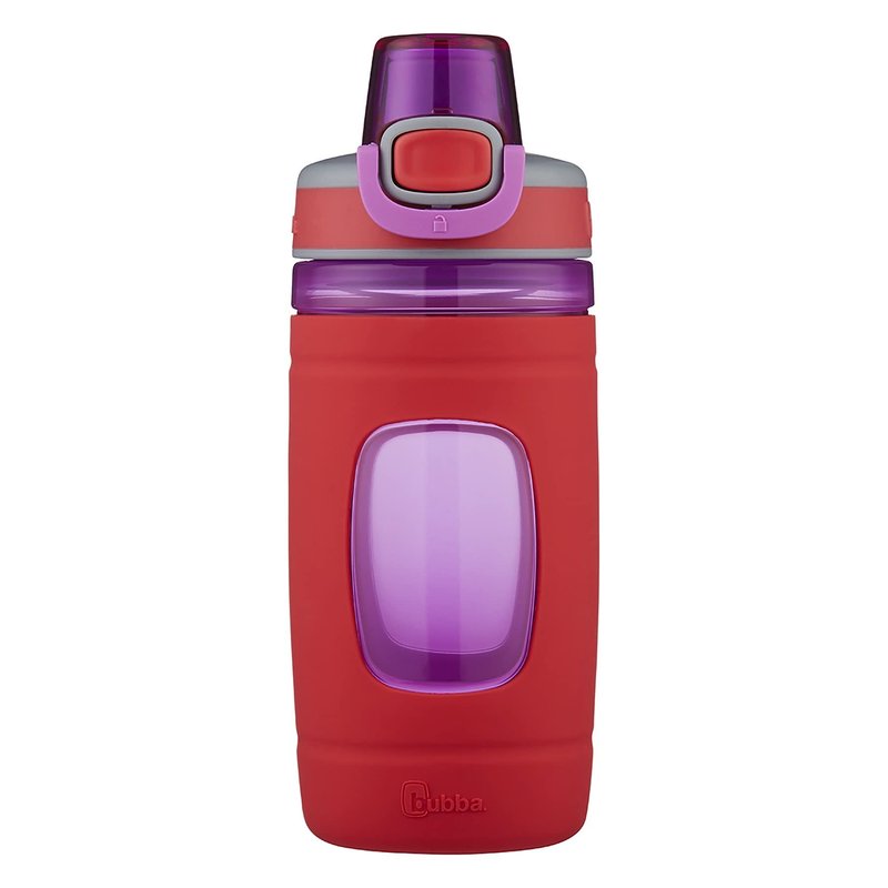 Bubba Leak Proof Flo Silicone Kids Water Bottle, 16 oz., Refresh Coral