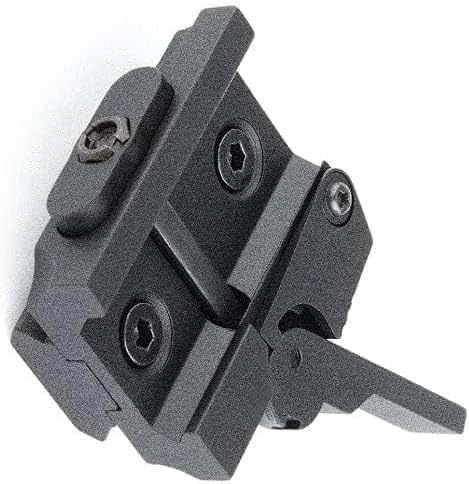 0.5/0.75/0.83 inch Single Picatinny Rail Riser Mount with QD Lever Lock Quick Release, 4 Slots Riser Mount for Red Dot Sight