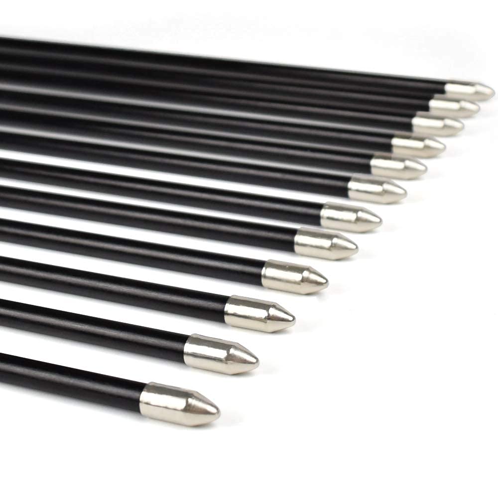 Fiberglass Practice Arrows Archery 30 Inch Target Shooting Safetyglass Recurve Bows Suitable for Youth Woman Beginner 6PCS