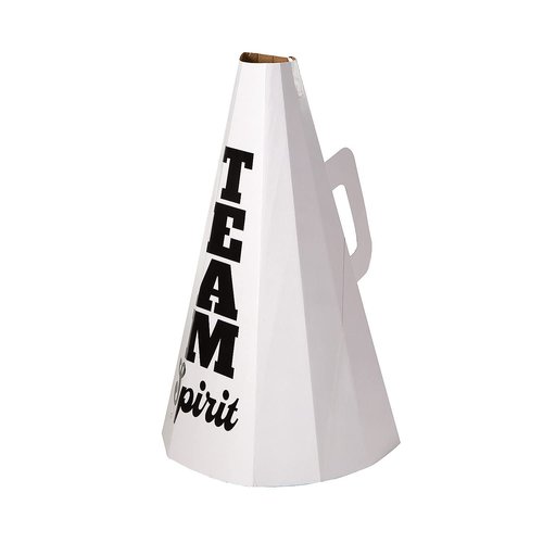 Fun Express 3D Team Spirit Megaphone Cardboard Stand-Up - White