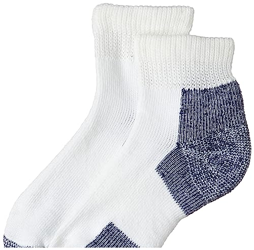Thorlos Running Mini Crew Socks - Single Pair, X-Large White Navy