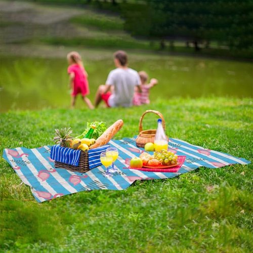JOOCAR Blue Pink White Flamingo Beach Towel Cute Stripe Microfiber Beach Towels Blanket Oversized Tropical Big Extra Large XL Pool Towels Quick Dry Sandproof for Women Girls Kids 30x 60 Inch