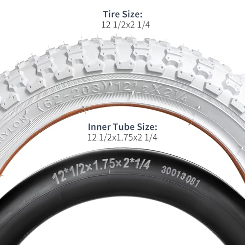 Kids Bicycle Tires 12.5x2.25 and Inner Tubes for Children's Bikes