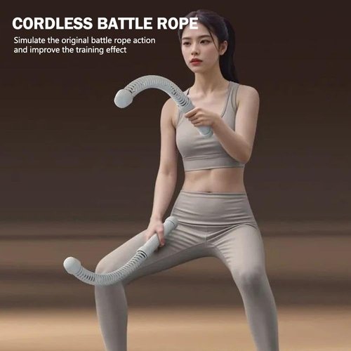 Battle Ropes for Home Gym, Weighted Battle Ropes, Professional Portable Black Exercise Rope, Exercise Training Rope, Portable Workout Ropes for Working Out, Strength Workout (Black)