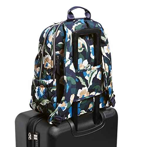Vera Bradley Women's Performance Twill Campus Backpack, Immersed Blooms, One Size