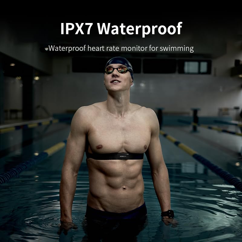 XOSS X2 Pro Chest Strap Heart Rate Monitor with Bluetooth 4.0, IP67 Waterproof
