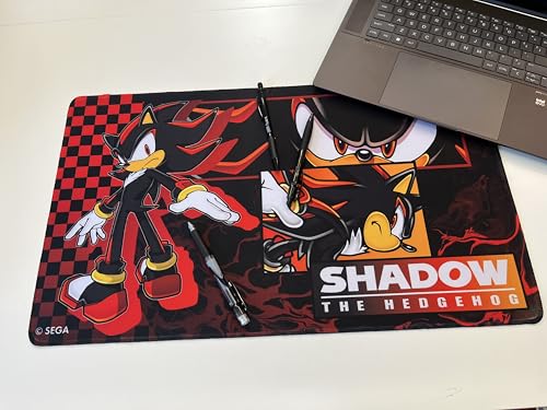 ModernSonic_Shadow Playmat, Multi-Functional playmat Serves as Surface for Gaming Comfort and as a Protective Layer for Your Cards, Game Pieces and Table, Made from neoprenepolyester Fabric