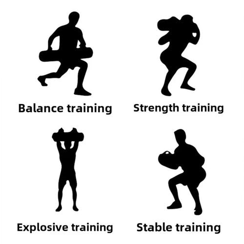 QAOlDH Aqua Bags for Workout,Heavy Bag Aqua Ball,Fitness Weight Ball,Adjustable Aqua Training Ball,Water-Filled Exercise Bag,Portable Workout Equipment with Handle for Muscle Exercise