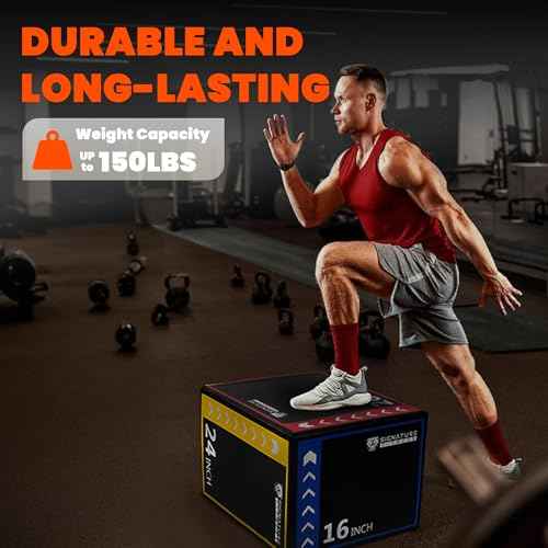 Fitvids Plyo Box, 3-in-1 Foam Plyometric Jump Box, 16¡±x20¡±x24¡± Box Jump for for Home Gym Training Fitness Workout Exercise