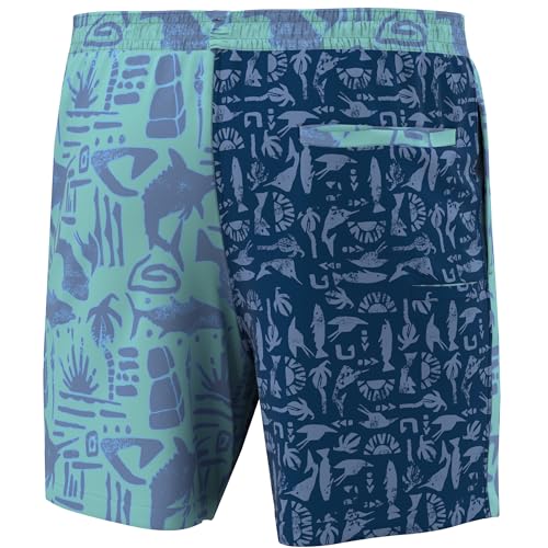 HUK Mens Pursuit Volley Pattern Short, Quick-Dry Shorts for Men