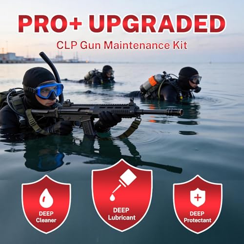 Gun Cleaning Kit with Lubricant & Patches - Universal Firearm Maintenance Set