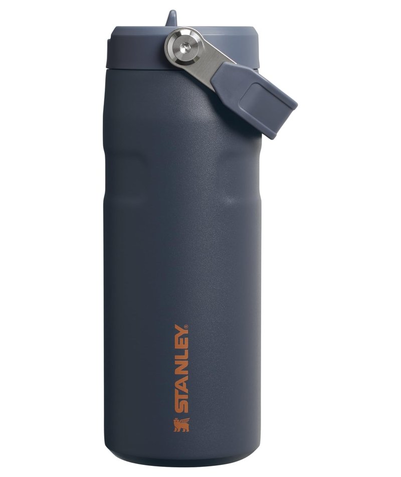 Stanley IceFlow Flip Straw 2.0 Water Bottle 16 OZ | Built-In Straw with Larger Opening | Lightweight & Leak-Resistant | Insulated Stainless Steel | BPA-Free | Twilight