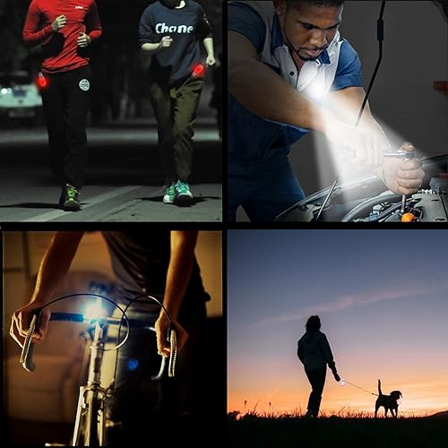 Hands-Free Rechargeable LED Flashlight Gloves for Outdoor Activities & Night Shift